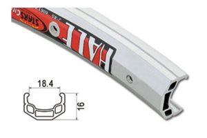 20 X 1.75 Rim S/W Std 36H Black