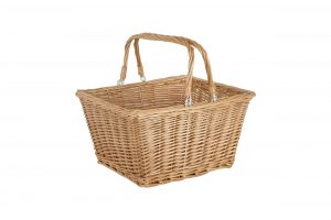 ETC Square Wicker Basket With QR