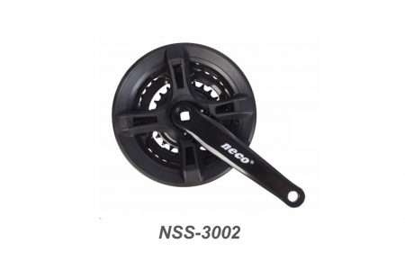Neco NSS3002 24/34/42T x 170mm Steel Triple Chainset – ED Black