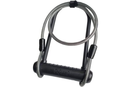OnGuard Neon U Lock + Cable Black 11mm 230mm 
