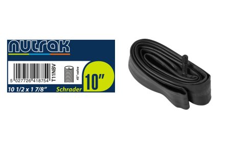 Nutrak 10 1/2 X 1 7/8  Schrader Inner Tube  45° Valve