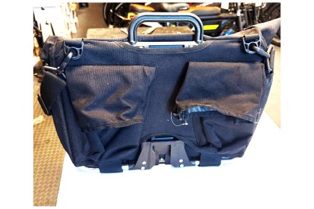 Brompton Black Front Bicycle Bag with Mounting Frame and Shoulder Strap (Used)