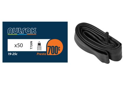 Nutrak 700 X 19-25C Presta Inner Tube 60mm Valve